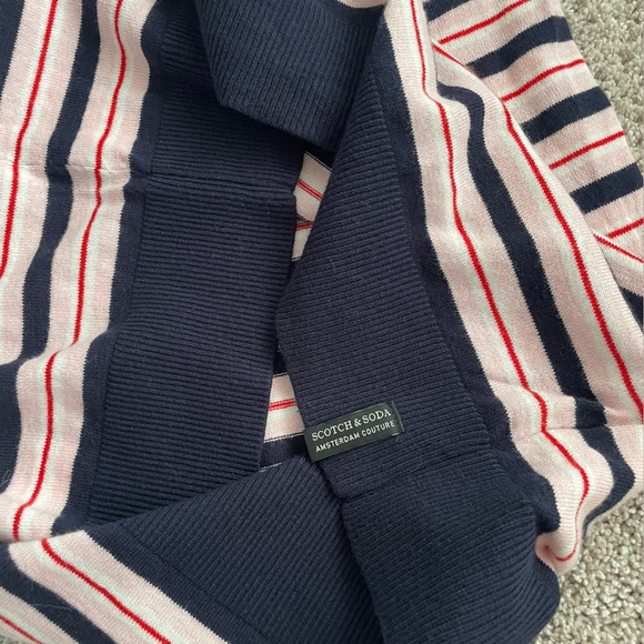 Scotch &Soda Cotton Wool Blend Striped knitted Sweater Pullover XXL BlackPink - Picture 8 of 16